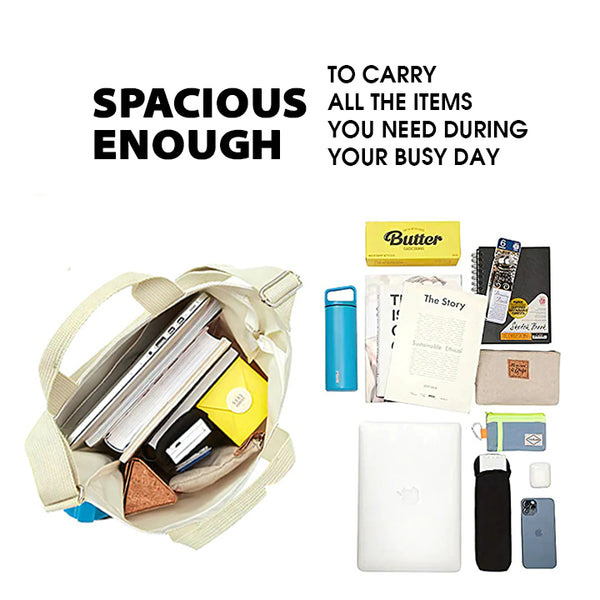 I WAS PLASTIC - Crossbody Laptop Tote