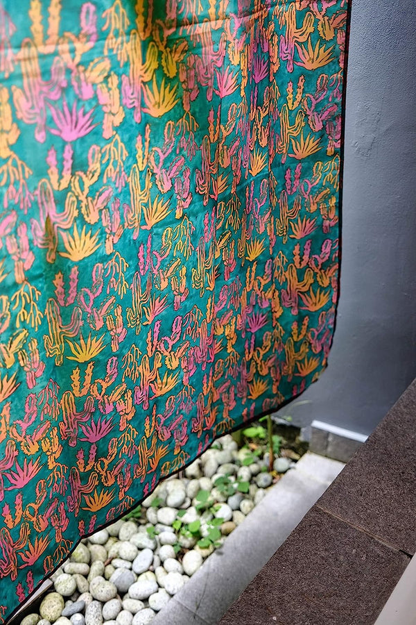 Cactus Green Shower Curtain Liner