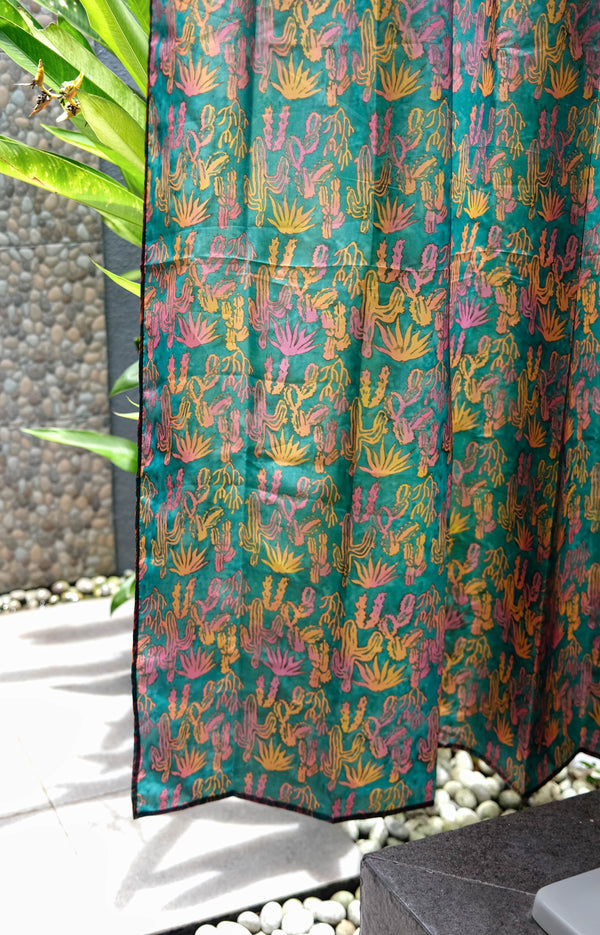 Cactus Green Shower Curtain Liner