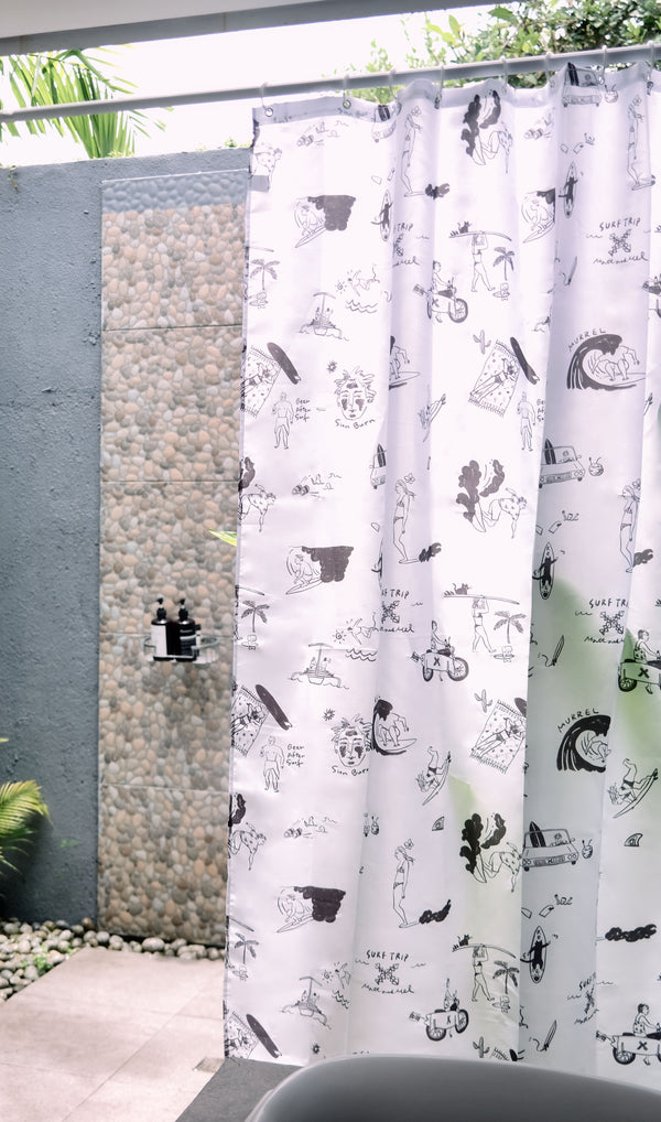 Surf Trip Shower Curtain Liner