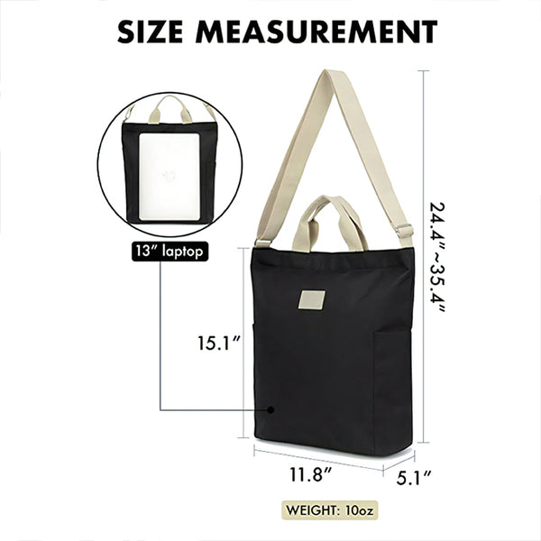 I WAS PLASTIC - Crossbody Laptop Tote