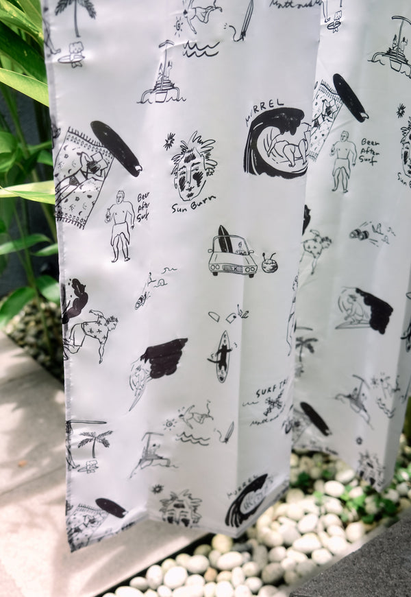 MATT AND MEL | Surf Trip Shower Curtain Liner